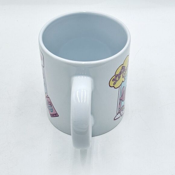 Hello Kitty Pilot In A Plane Lets Go Large 20 oz. Coffee Mug Sanrio Travel - Picture 4 of 9
